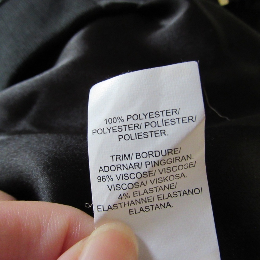 Lucky Brand Satin Bomber Jacket Small Black Embroidered Floral Bird Boho Pockets - Picture 9 of 10